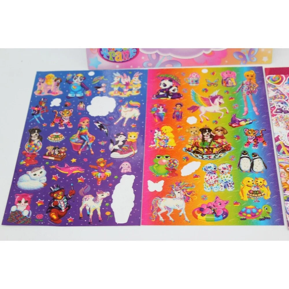 Lisa Frank Lot Folder Stickers Huge Lot 2003 Angel Animals Peace Cute Colorful